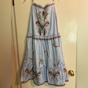 NWT Lug Von Siga Cassia Embroidered Skirt